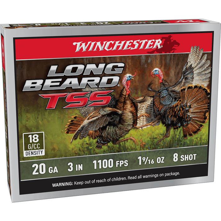 Winchester Ammo LBTSS2038 Long Beard TSS20Gauge 3" 1 5/8oz Tungsten 8Shot 5 Per Box/10 Case