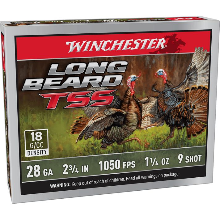 Winchester Ammo LBTSS289 Long Beard TSS28Gauge 2.75" 1 1/4oz Tungsten 9Shot 5 Per Box/10 Case