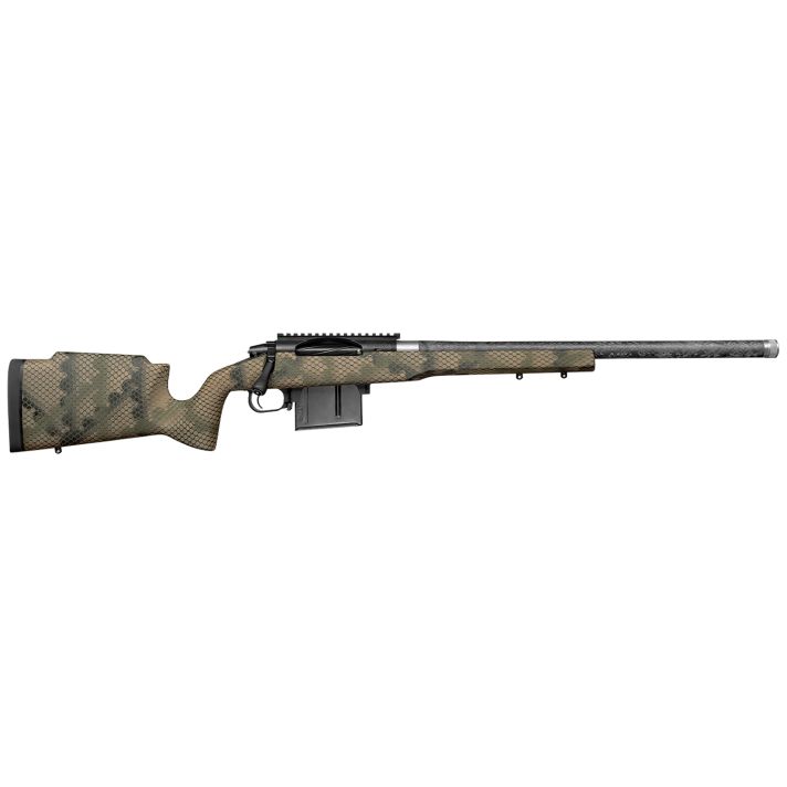 Proof Research 146330 Elevation MTR 2.0 22 Creedmoor 20" Carbon Fiber Wrapped Match Grade Threaded Barrel, Black Cerakote Picatinny Rail Steel Receiver, Fixed Proof Tactical Black Granite Fiber Stock