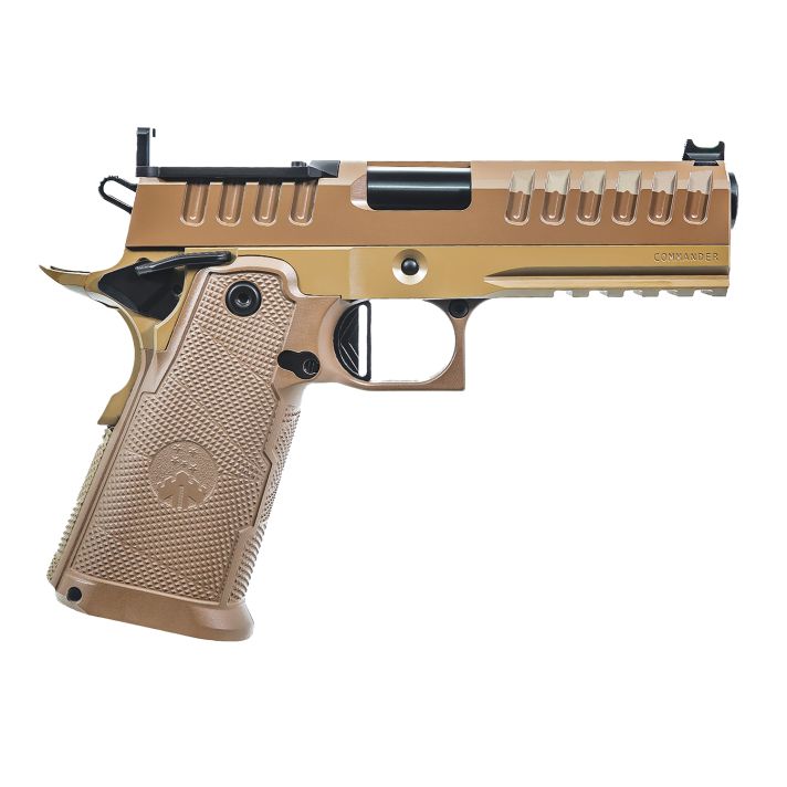 Watchtower Firearms APACHE9MMCMNDRFDE ApacheCommander Frame 9mm Luger 15+1 4.25" Threaded Barrel Steel Slide Flat Dark Earth PVD