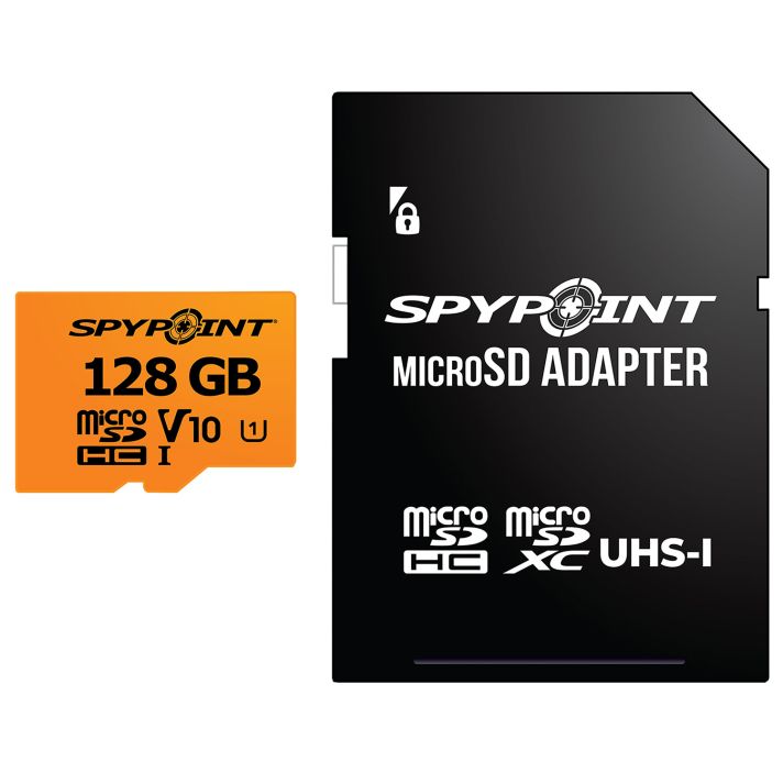 Spypoint 05887 Micro SD Memory CardBlack 128GB Memory