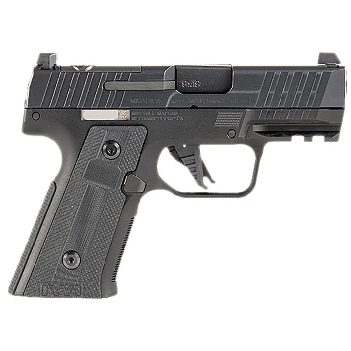 IWI US M9SLIM10CE MASADA Slim Commander Elite Compact Frame 9mm Luger 13+1 3.40" Black Button-Rifled Barrel, Black Optic Ready/Serrated Steel Slide, Black Aluminum Frame w/Picatinny Rail, Polymer Grip