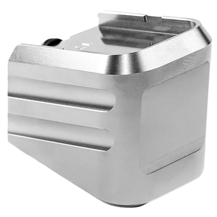 Cross Armory CRG+0MEG19SV Magazine ExtensionFits Glock 19/23/32 Gen 1-5 Silver Aluminum