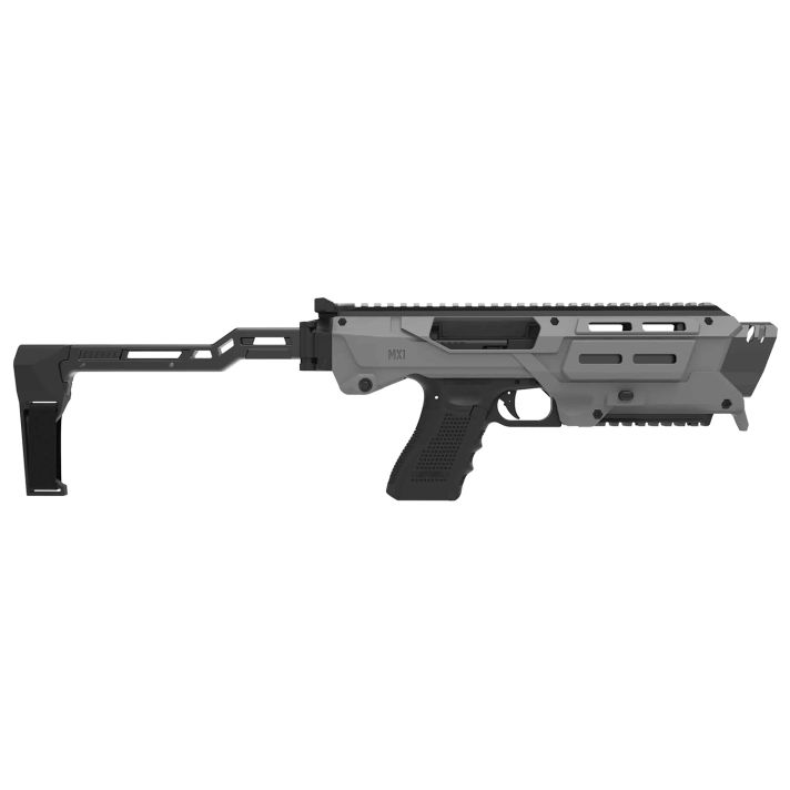 Meta Tactical Llc MX1-PS-GY MX-1 Conversion Kit Fits Glock 3/4/5 Gray Aluminum Stock