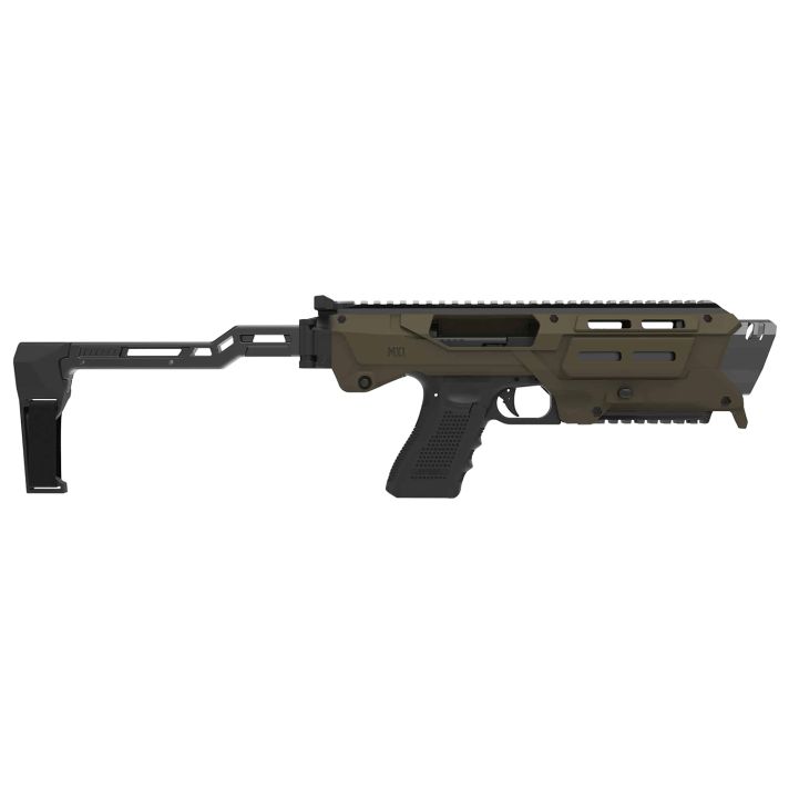 Meta Tactical Llc MX1-PS-GR MX-1 Conversion Kit Fits Glock 3/4/5 OD Green Aluminum Stock