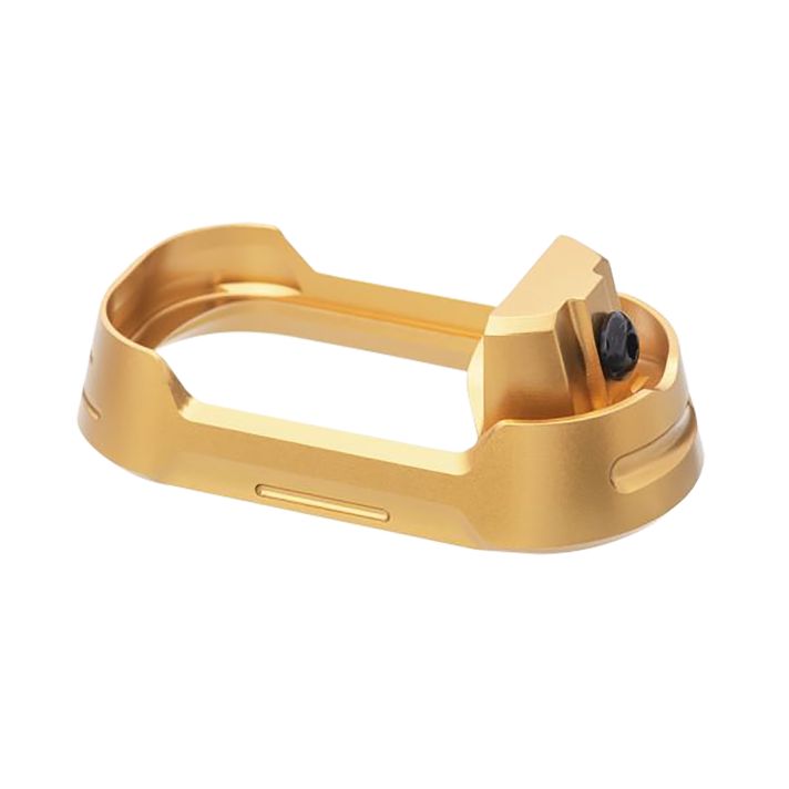 Tyrant CNC TDG19G34MWGLDBLKSRWMagwell Fits Glock 19 Gen 3-4 Gold Aluminum