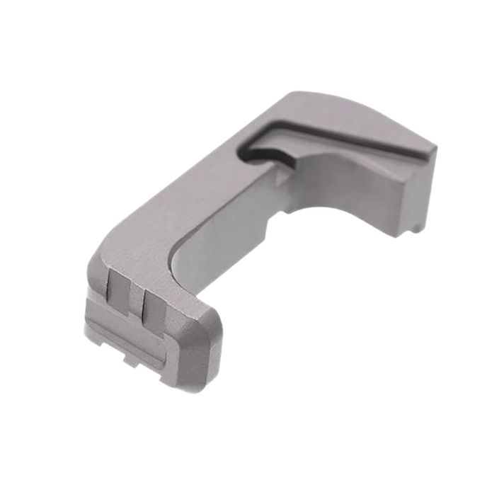 Tyrant CNC TD43X48EGExtended Magazine Release Glock 43x/48 Grey Aluminum