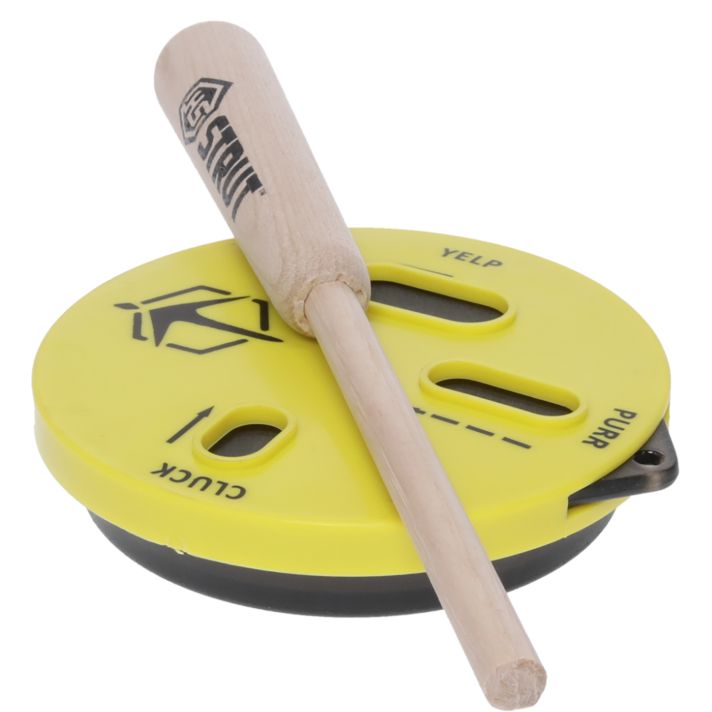 Hunters Specialties HSSTR100039 The Cookie Cutt'r Pot Call Attracts Turkey Species Yellow