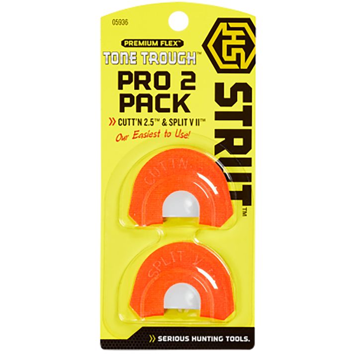 Hunters Specialties HSSTR05936 Tone Through Pro 2 Turkey Sounds Orange 2 Pack
