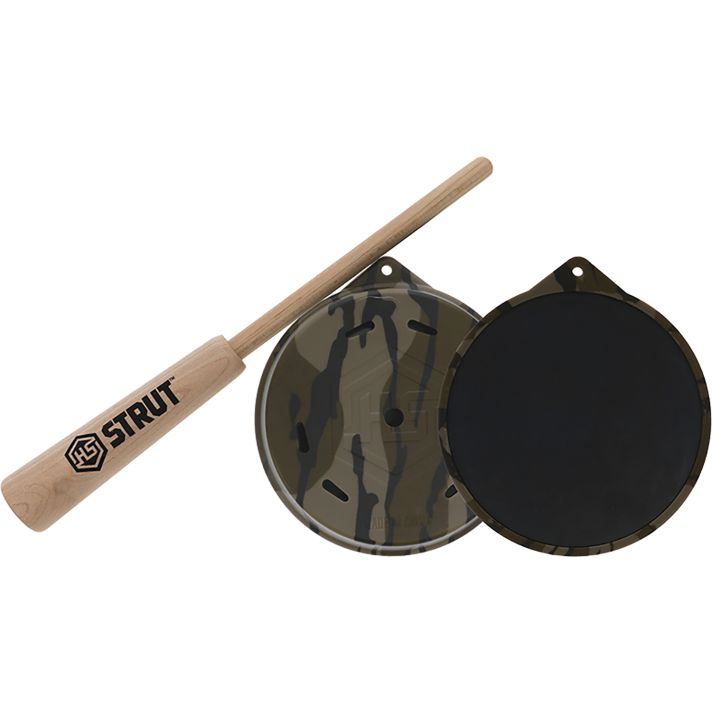 Hunters Specialties HSBBSPC Camo Cutt'R Pot Call Friction Call Attracts Turkey Species Mossy Oak Bottomland Slate