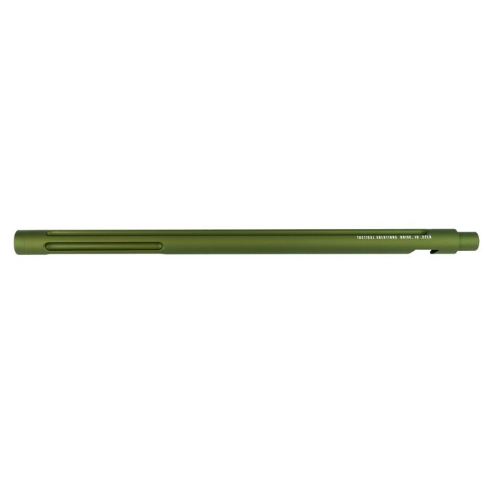 Tactical Solutions 1022TEMOD X-Ring Barrel 22 LR 16.50" OD Green Matte Finish Aluminum Material with Fluting & Threading for Ruger 10/22