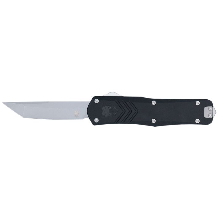 CobraTec Knives MBLKFSXGEN3TNS FS-X Gen III Medium 3" OTF Tanto Plain Stonewashed D2 Steel Blade, 4.68" Aluminum Handle