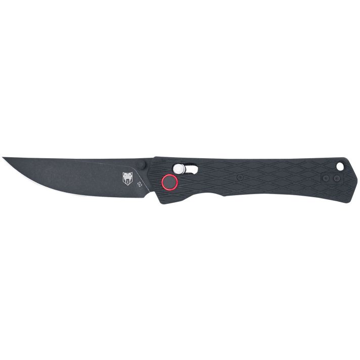 CobraTec Knives CTLEGBLK LegacyEDC 3.50" Folding Plain Black TiCN D2 Steel Blade, 5" Black Textured Aluminum/G10 Handle