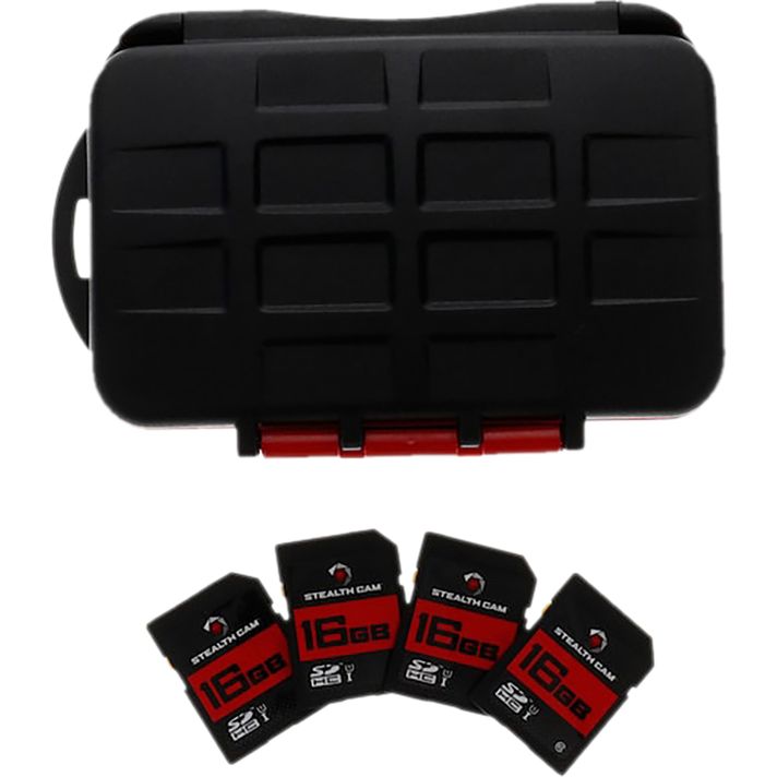 Stealth Cam STCMCSC16GB4PK Memory Card Storage Case