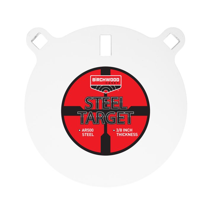 Birchwood Casey BC-RND8-38 Centerfire Target 3/8" AR500 Steel 8" Round Gong