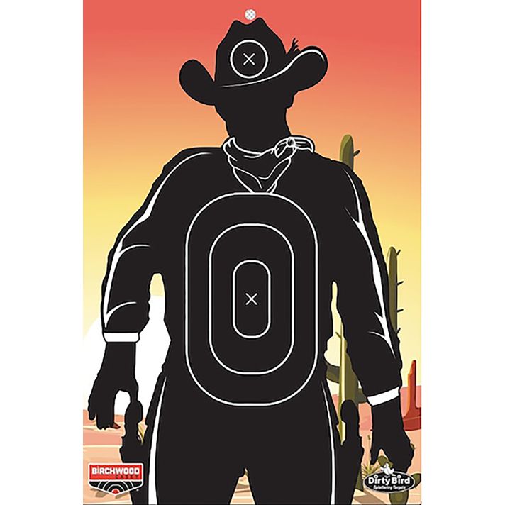 Birchwood Casey BC-35771 Dirty Bird Target Gunslinger Skyline 12" x 18" 6 Pack