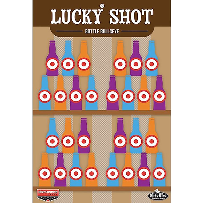 Birchwood Casey BC-35772 Dirty Bird Target Lucky Shot Bottles 12" x 18" 6 Pack