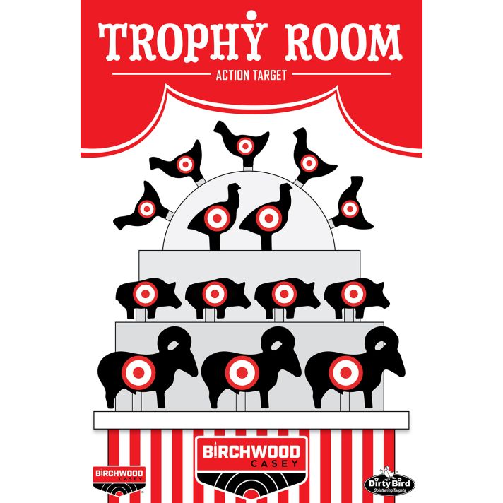 Birchwood Casey BC-35775 Dirty Bird Target Trophy Room 12" x 18" 6 Pack