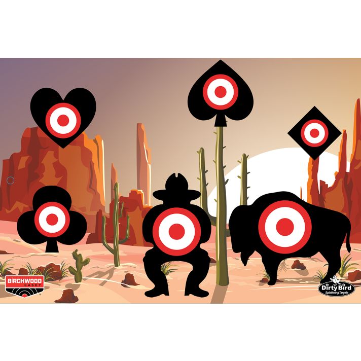 Birchwood Casey BC-35776 Dirty Bird Target Aces High 12" x 18" 6 Pack