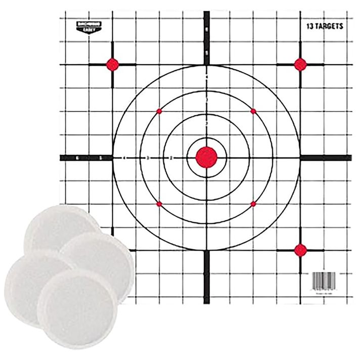 Birchwood Casey BC-37216T EZE-Scorer Thermal Targets Thermal Sight-In Hanging Paper 12" x 12" Black/Red/White