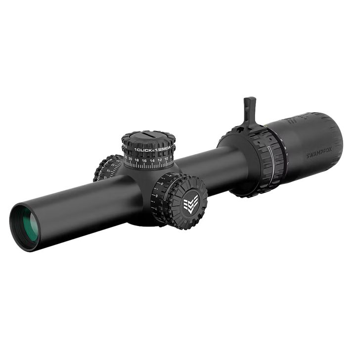 Swampfox Optics ARH11024-RL ArrowheadBlack 1-10x24mm 30mm Tube Guerrilla Dot MIL Red Reticle