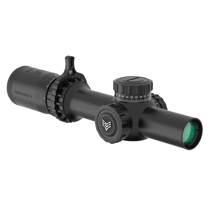 Swampfox Optics THK14241-GB Tomahawk IIBlack 1-4x24mm 30mm Tube BDC Green Reticle