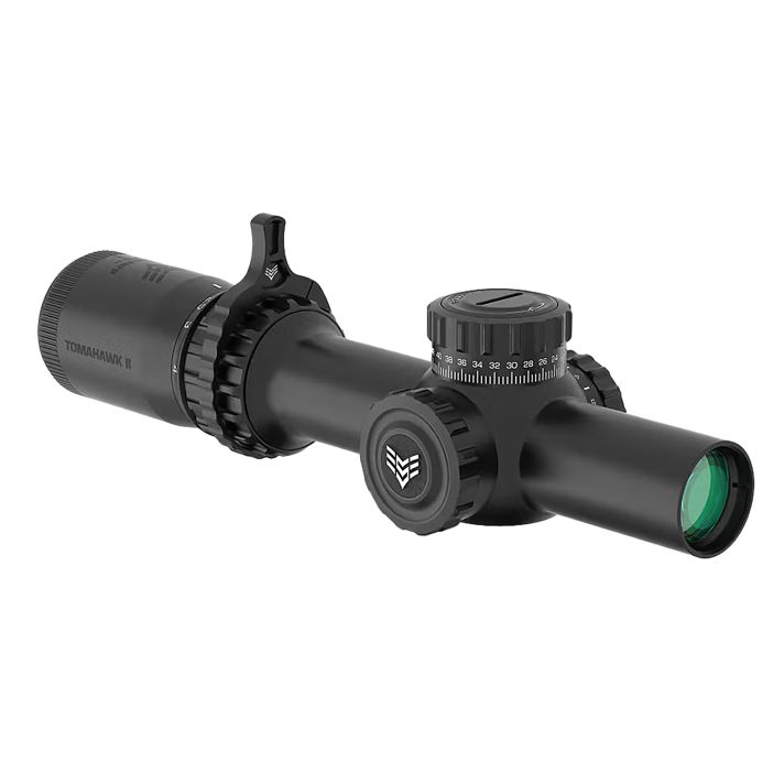 Swampfox Optics THK14241-RB Tomahawk IIBlack 1-4x24mm 30mm Tube BDC Red Reticle