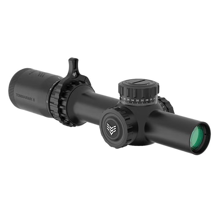 Swampfox Optics THK16241-RB Tomahawk IIBlack 1-6x24mm 30mm Tube BDC Red Reticle