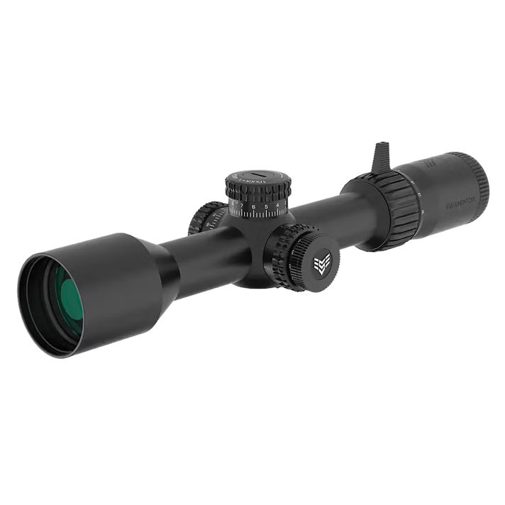 Swampfox Optics KTK21244-4L KentuckyBlack 2-12x44mm 30mm Tube Sharpshooter MIL Reticle