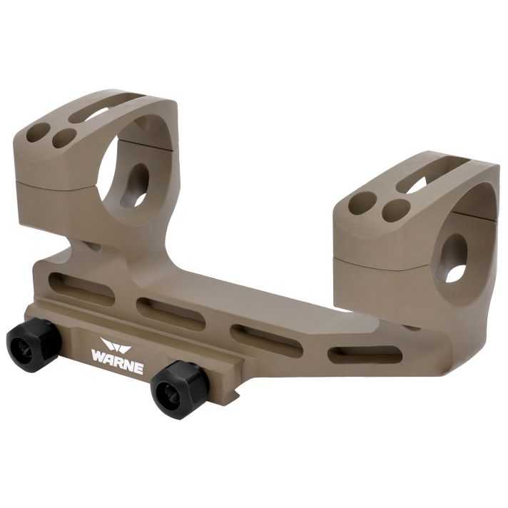 Warne LRSKEL34DE Skeletonized Scope Mount/Ring Combo Dark Earth Aluminum 34mm Tube MSR 20 MOA