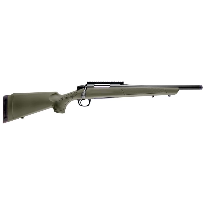 CVA CR3914SB Cascade SR Compact 300 Blackout 4+1 16.50" Graphite Black Cerakote Threaded Barrel, Graphite Black Cerakote Picatinny Rail Steel Receiver, Fixed OD Green Synthetic Stock