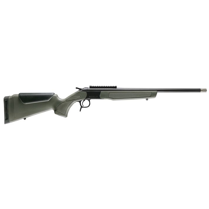 CVA CR4918 Scout Spur Compact 410 Gauge 1rd 20" Blued Single Shot Barrel, Blued Receiver w/Picatinny Rail, OD Green & Black Synthetic Stock