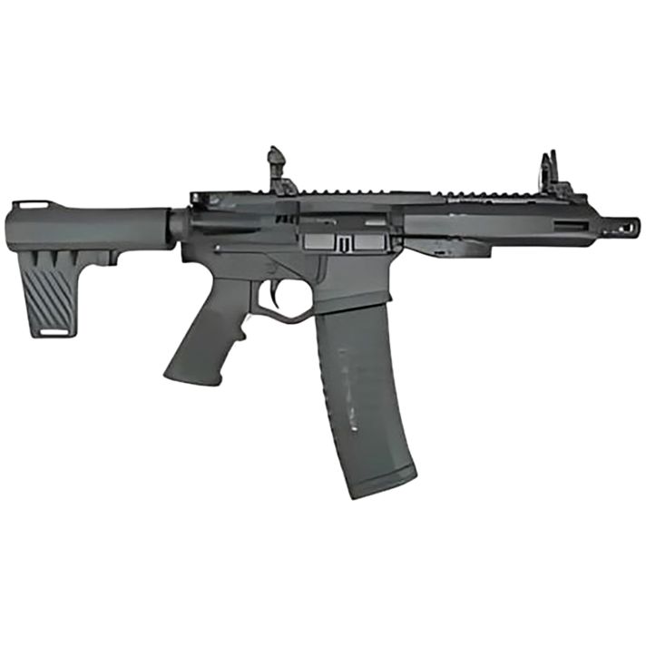 ATI ATIGAX3007ML Alpha Maxx300 Blackout 30+1 8.50" Picatinny Rail Receiver, Black Polymer Brace