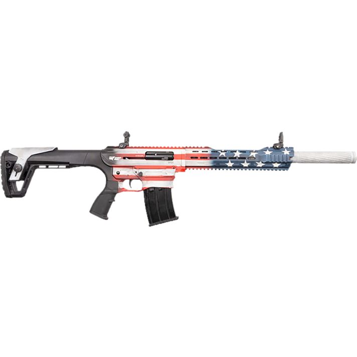 Gforce Arms GF2512USA GF25 USA 12 Gauge Semi-Auto 3" 5+1 20" Flat Dark Earth Cerakote Threaded Barrel, USA Receiver, Black Adjustable Synthetic Stock w/Black Rubber Grip