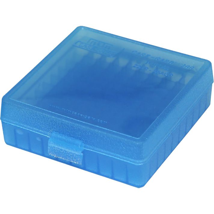 MTM Case-Gard P1002224 Ammo Box Flip-Top 22 LR Blue 100rd
