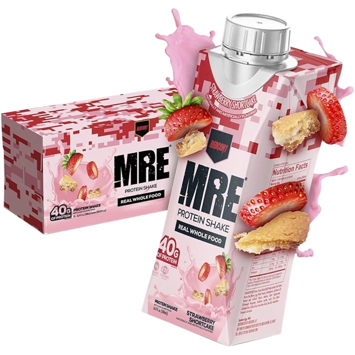 Redcon1 RC1MRERTDSSC12 MRE Ready to Drink Strawberry Shortcake 12 Pack