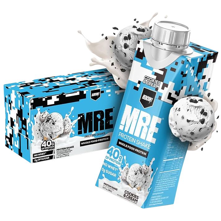 Redcon1 RC1MRERTDCC12 MRE Ready to Drink Cookies N Cream 12 Pack