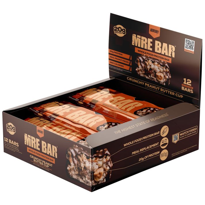 Redcon1 RC1MREBCPBC12 MRE Protein Bar Crunchy Peanut Butter Cup 12 Pack