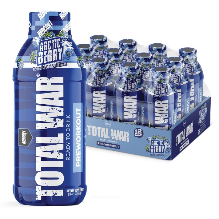 Redcon1 RC1TWRTDAB-12 Total War Ready to Drink Artic Berry 12 Pack