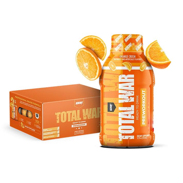 Redcon1 RC1TWRTDOC12 Total War Ready to Drink Orange Crush 12 Pack