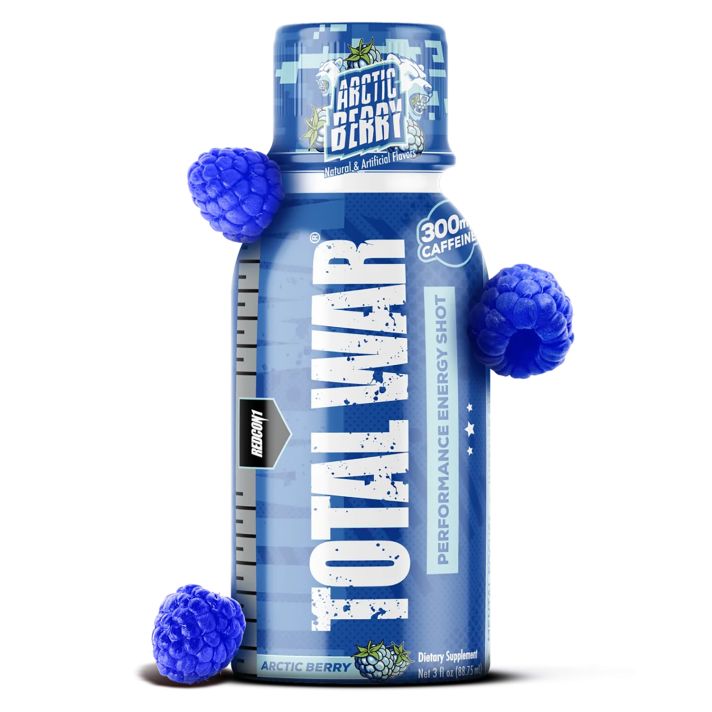 Redcon1 RC1TWSAB Total War Energy Shots Artic Berry 12 Pack