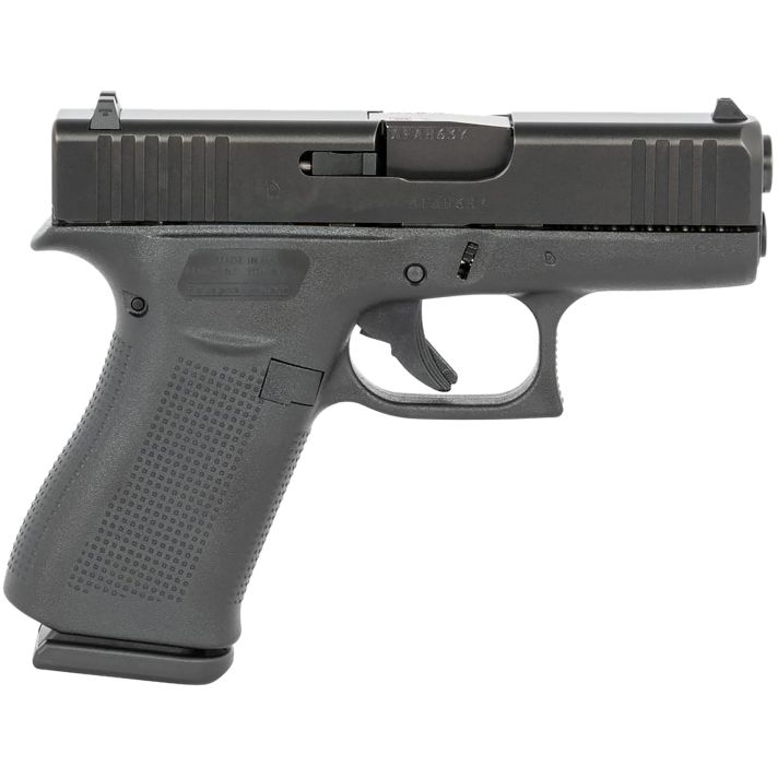 Glock PX4350201FR G43XSub-Compact Frame 9mm Luger 10+1 3.41" Black GMB Barrel, Black nDLC Serrated Steel Slide, Black Polymer Frame w/Picatinny Rail, Black Textured Polymer Grip, Ambidextrous