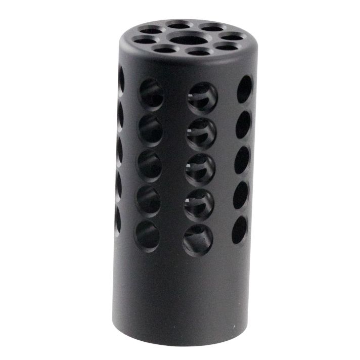 Tactical Solutions 1022CMPMB X-Ring Compensator Black Matte Aluminum with 1/2"-28 tpi Threads .920" Diameter for 22 LR Ruger 10/22