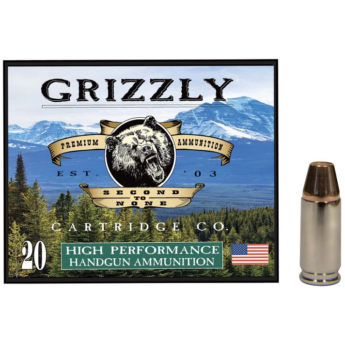 Grizzly Ammo GC9M+P2 9mm+P 147gr Full Metal Jacket Flat Point 20 Per Box/10 Case