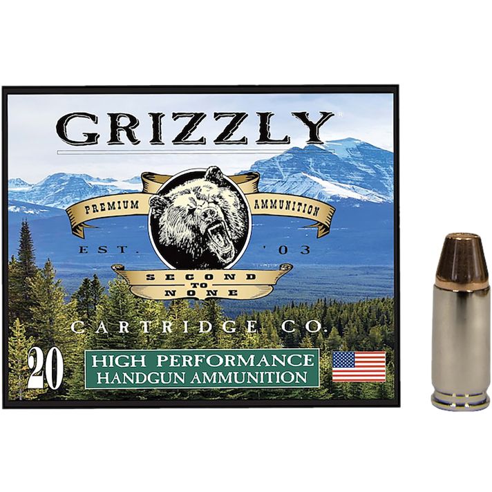 Grizzly Ammo GC9+P+CM7 9mm+P 124gr Full Metal Jacket Flat Point 20 Per Box/10 Case