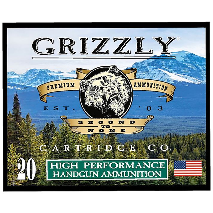 Grizzly Ammo GC38SP+P9 38Special+P 148gr Full Metal Jacket Flat Point 20 Per Box/10 Case
