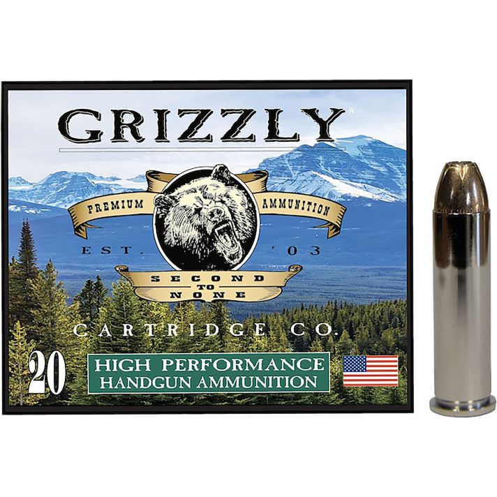 Grizzly Ammo GC357M9 357Mag 148gr Jacketed Hollow Point 20 Per Box/10 Case