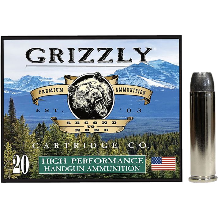 Grizzly Ammo GC357M12 357Mag 180gr Wide Flat Nose Gas Check 20 Per Box/10 Case