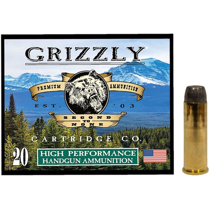 Grizzly Ammo GC41M4 41Mag 250gr Wide Flat Nose Gas Check 20 Per Box/10 Case