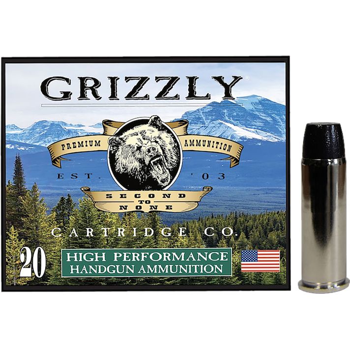 Grizzly Ammo GC44M9 44Mag 260gr Wide Flat Nose Gas Check 20 Per Box/10 Case